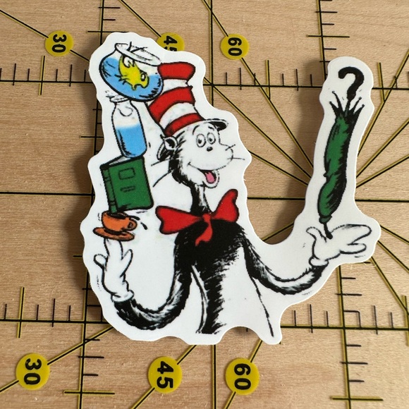 ❤️10/$10 STICKER SALE | 🆕 Dr. Suess Waterproof Vinyl Sticker - Picture 1 of 5